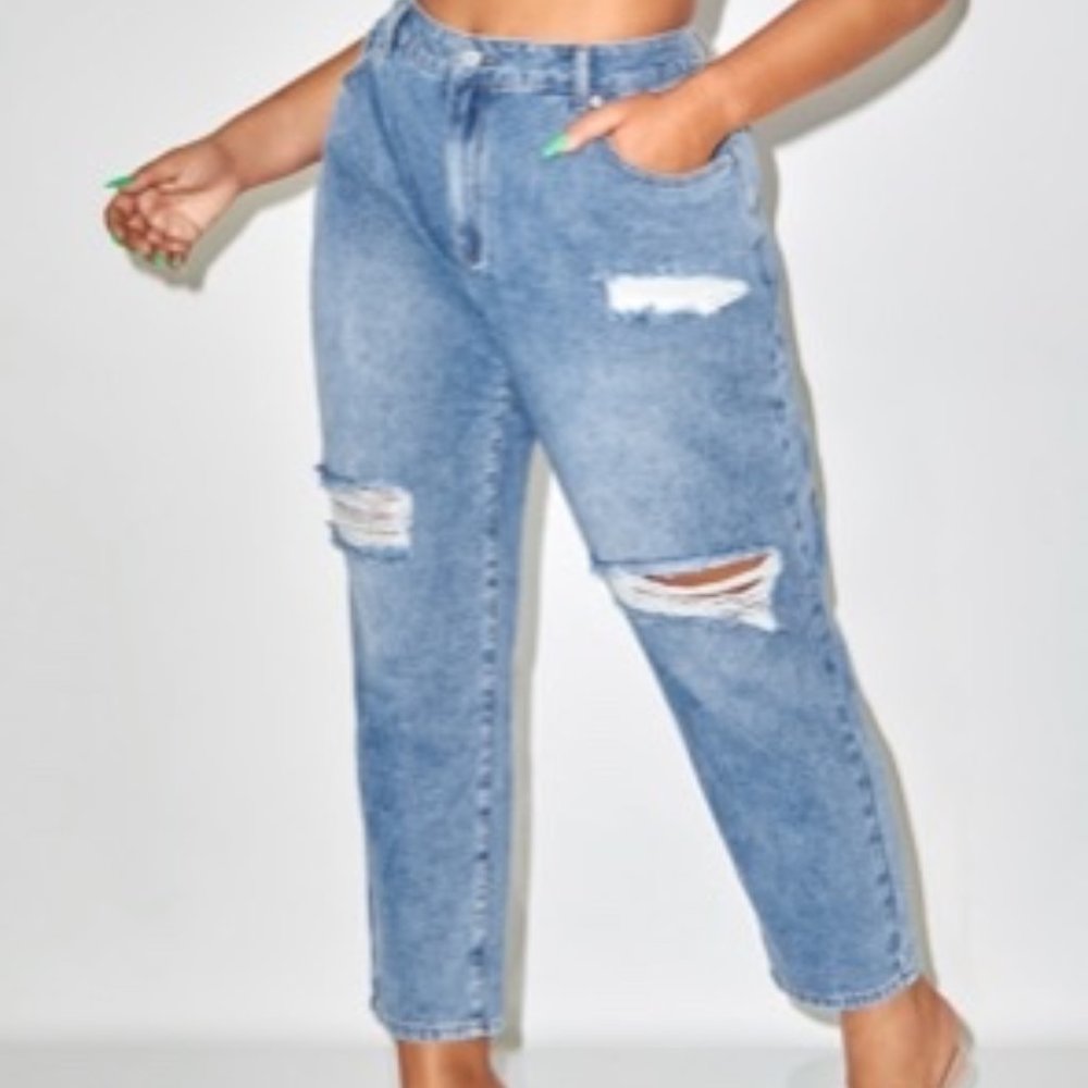 Distress Boyfriend Jeans
